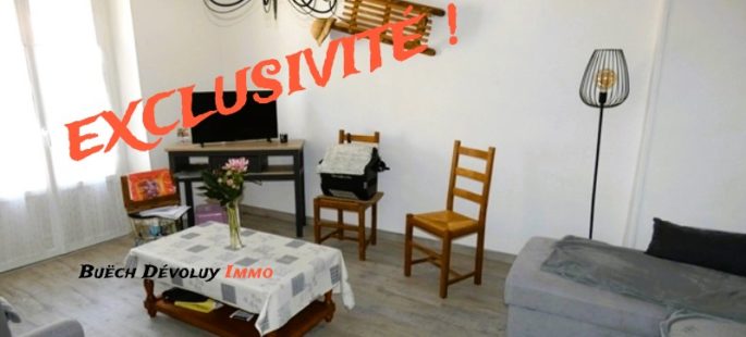 Appartement T3 + jardin et cave – A1792 – VEYNES 05400