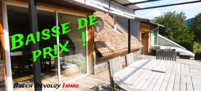Propriété rénovée comprenant 2 appartements sur un terrain de 2.5 ha – m1662 – LUS LA CROIX HAUTE 26620