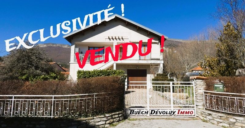 Villa avec garage et jardin – m1801 – ASPRES/BUËCH 05140 Villa avec garage et jardin – m1801 – ASPRES/BUËCH 05140