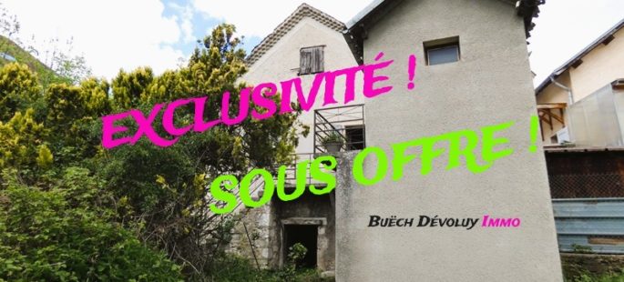 Maison de village avec caves et jardin – m1810 – SAINT JULIEN EN BEAUCHÊNE 05140
